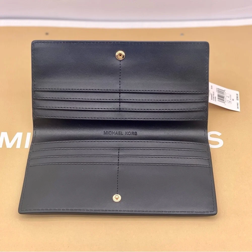 Michael Kors Reed Large Snap Bifold Wallet Black